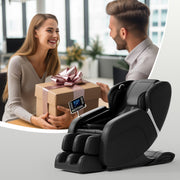 Full Body Zero Gravity Massage Chair with Deep Tissue Rollers, Foot Massage & Heat – Black