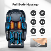3D Zero Gravity Full Body Massage Chair with Shiatsu, Heat, Voice & App Control