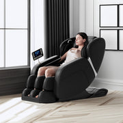 Full Body Zero Gravity Massage Chair with Deep Tissue Rollers, Foot Massage & Heat – Black