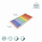 Rainbow Chakra Mat™ — PEMF, Far Infrared Heat, Red Light & Gemstone Therapy