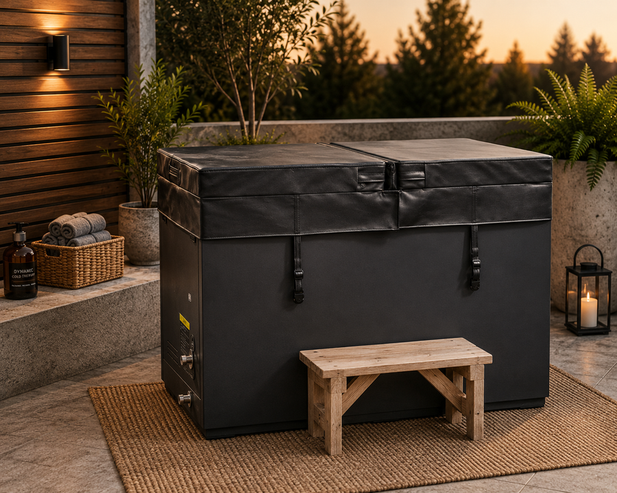 XL 304 Stainless Steel Cold Plunge Tub with Pacific Cedar | Optional WiFi Chiller
