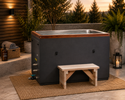 XL 304 Stainless Steel Cold Plunge Tub with Pacific Cedar | Optional WiFi Chiller