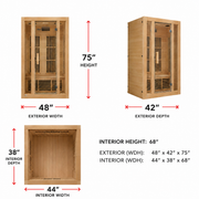 Maxxus Seattle 2-Person Low EMF FAR Infrared Sauna
