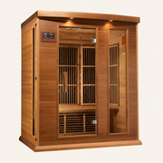 Maxxus 3-Person Low EMF FAR Infrared Sauna — Canadian Red Cedar
