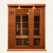 Maxxus 3-Person Low EMF FAR Infrared Sauna — Canadian Red Cedar