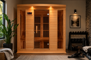 Maxxus 4-Person Low EMF FAR Infrared Sauna — Canadian Hemlock