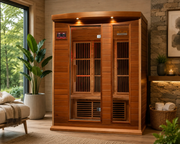 Maxxus 3-Person Low EMF FAR Infrared Sauna — Canadian Red Cedar