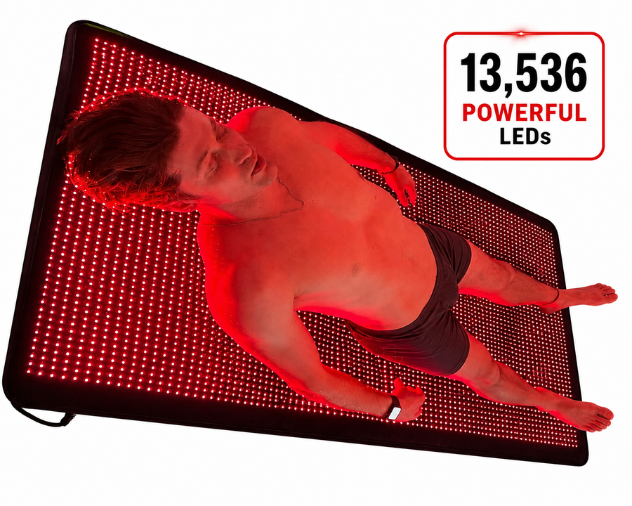 Red Light Therapy Blanket – Full Body Coverage | 660nm + 850nm Dual Wavelengths | 13,536 LEDs