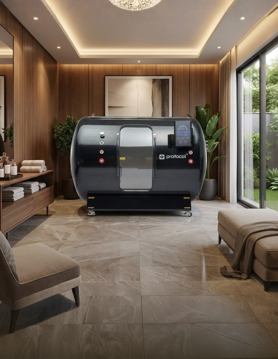 Hyperbaric SynchroSuite (P590) | Multi-Person Hard-Shell Hyperbaric Oxygen Chamber | 1.0–2.0 ATA HBOT System