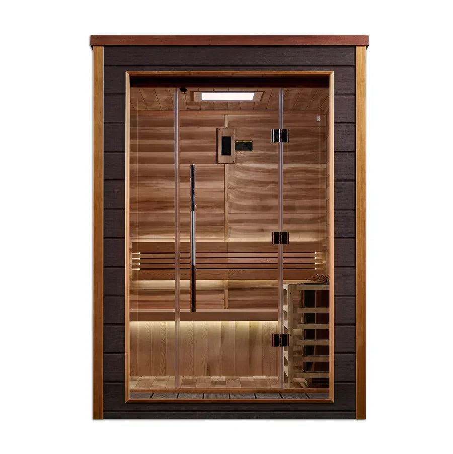 Golden Designs Narvik 2-Person Outdoor Traditional Sauna with Harvia 6kW Stove | GDI-8202-01 (Copy) (Copy)