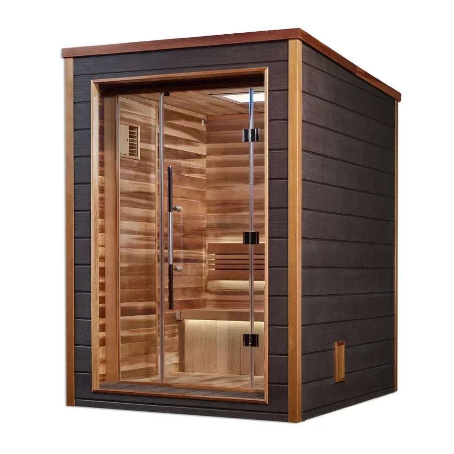 Golden Designs Narvik 2-Person Outdoor Traditional Sauna with Harvia 6kW Stove | GDI-8202-01 (Copy) (Copy)