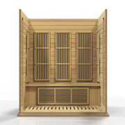 Maxxus 3-Person Low EMF FAR Infrared Sauna — Canadian Hemlock