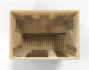 Maxxus 3-Person Low EMF FAR Infrared Sauna — Canadian Hemlock