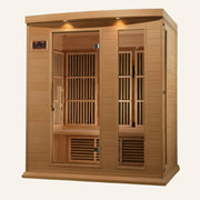 Maxxus 3-Person Low EMF FAR Infrared Sauna — Canadian Hemlock