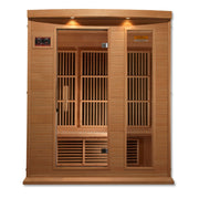 Maxxus 3-Person Low EMF FAR Infrared Sauna — Canadian Hemlock