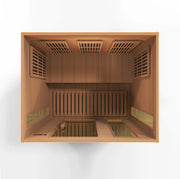 Maxxus 3-Person Low EMF FAR Infrared Sauna — Canadian Red Cedar