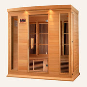 Maxxus 4-Person Low EMF FAR Infrared Sauna — Canadian Hemlock
