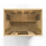 Maxxus 4-Person Low EMF FAR Infrared Sauna — Canadian Hemlock