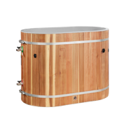 Dynamic Cold Therapy Pacific Cedar Oval Barrel Cold Plunge Spa – 3/4" IN/OUT
