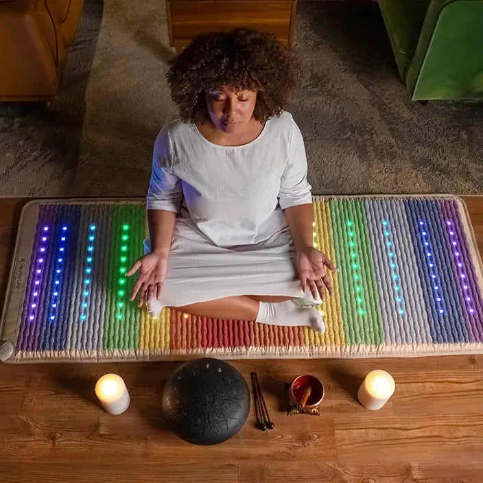Rainbow Chakra Mat™ — PEMF, Far Infrared Heat, Red Light & Gemstone Therapy