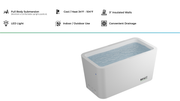 RevX Acrylic X Tub Cold Plunge with LUX High-Performance Chiller & Filtration System