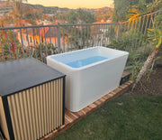 RevX Acrylic X Tub Cold Plunge with LUX High-Performance Chiller & Filtration System