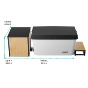 RevX Acrylic X Tub Cold Plunge with LUX High-Performance Chiller & Filtration System