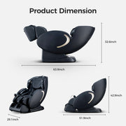 3D Zero Gravity Full Body Massage Chair with Shiatsu, Heat, Voice & App Control