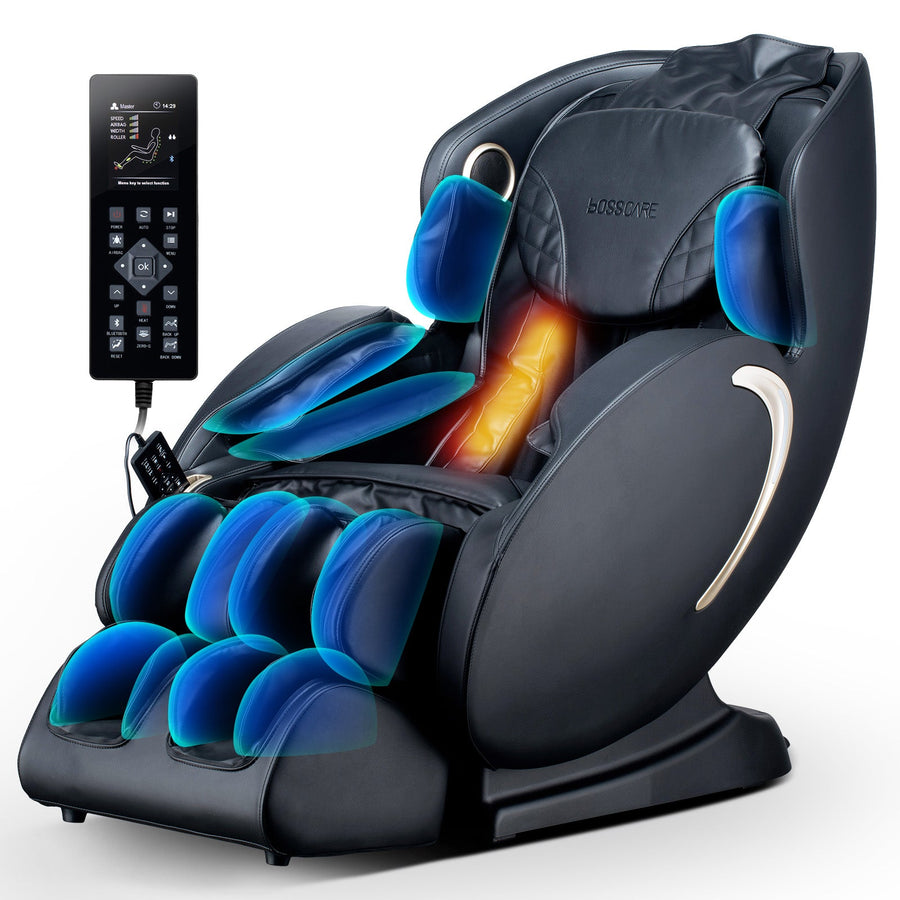 3D Zero Gravity Full Body Massage Chair with Shiatsu, Heat, Voice & App Control