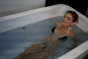 RevX Acrylic X Tub Cold Plunge with LUX High-Performance Chiller & Filtration System