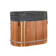 Dynamic Cold Therapy Pacific Cedar Oval Barrel Cold Plunge Spa – 3/4" IN/OUT