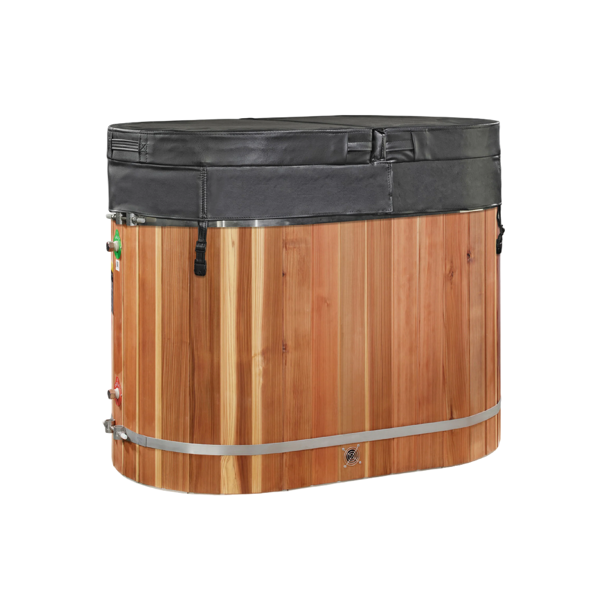 Dynamic Cold Therapy Pacific Cedar Oval Barrel Cold Plunge Spa – 3/4" IN/OUT
