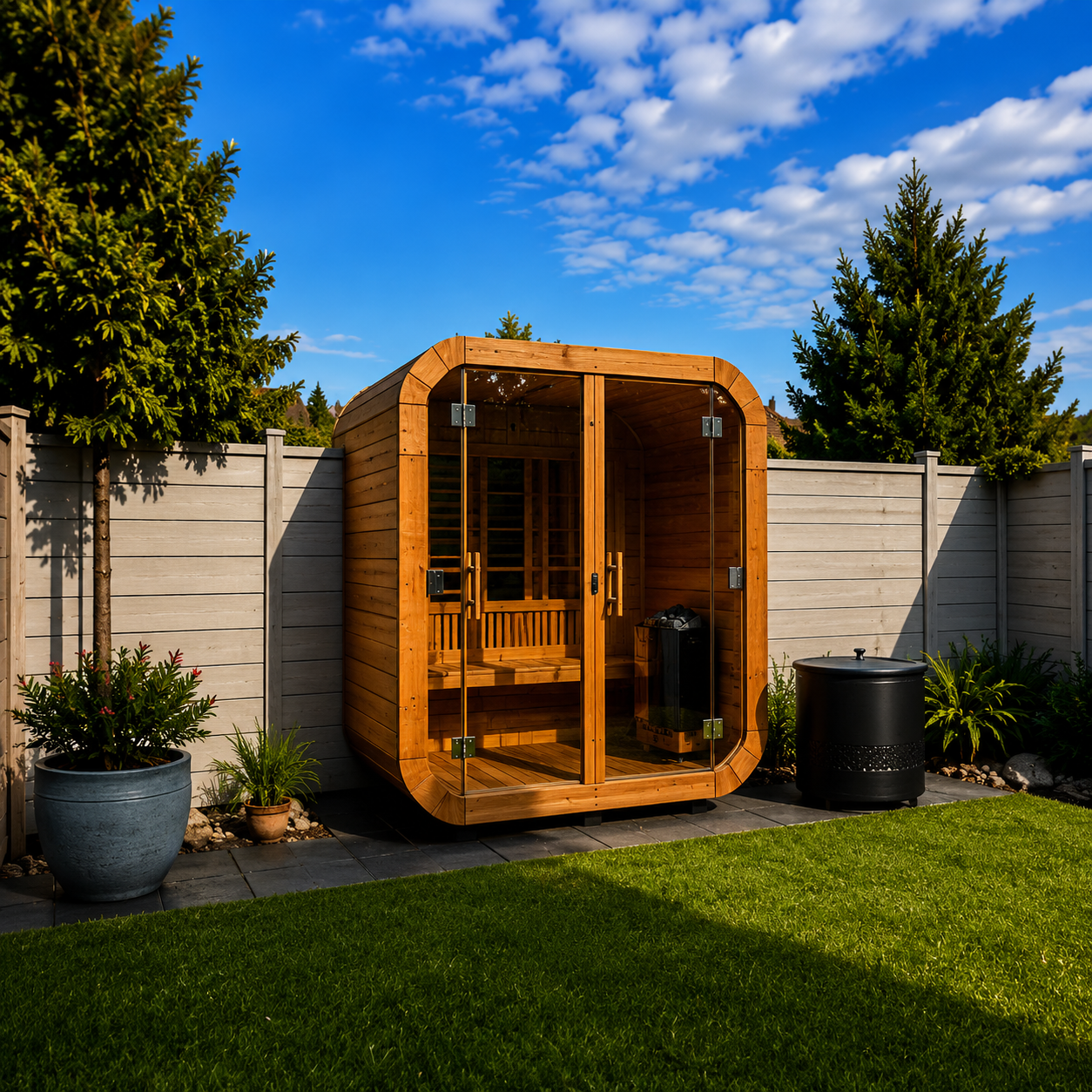 Lauren P. review for AB Outdoor Sauna